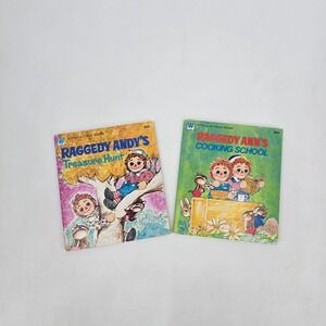 Vintage 1974 Raggedy Ann Tell-A-Tale Books Lot of 2 Whitman Children's Books